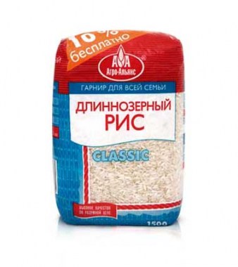 Рис длиннозерный Агростандарт 900гр 20шт