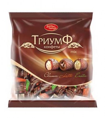 Конфеты шоколадные Триумф mix 250гр